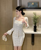 ミニドレス カワセクシー キャバドレス エレガント レース 気質 XH2-DD5869