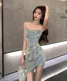 キャバドレス セクシー 非対称 chic 美足効果 ミニドレス XH2-DD4652