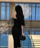 キャバドレス ベアトップ セクシー キャバクラ ナイトクラブ 宴会 XH2-ZED885107DXH418