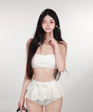 ビキニ 三角ビキニ 水着 花柄 体型カバー 大人可愛い ワンピース モノキニ ビーチ 海 旅行 SNS話題 XH7-CF-XI2508