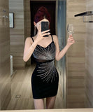 ミニドレス キャバドレス party キラキラ セクシー おしゃれ Vネック YH2-ZED885386DXH238B