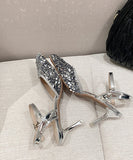 【2色】エレガント キラキラ セクシー 美足効果 ナイトクラブ コーデ万能 10.5cm　XH5-DLHS773-2