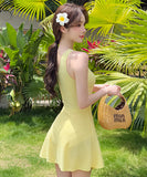 水着 ビキニワンピース ワンショルダー Aライン 体型カバー 露出控え 着痩せ 気質 カワセクシー XH7-PB55