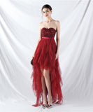 【5色】ロングドレス チュール ナイトドレス party キラキラ 宴会 演奏会 ベアトップ セクシー お姫様 XH2-YEY31882#