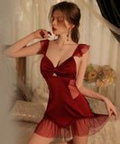 【2点セット】4色 パジャマ ルームウェア セクシー doll 谷間魅せ XH8-GR3226