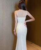 【black&white】キャバドレス セクシー ロングドレス ナイトクラブ ベアトップ 宴会 Party XH2-YM9116