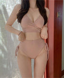 5色ビキニ モノキニ セクシー 谷間魅せ ビーチ XH7-DP-A30225