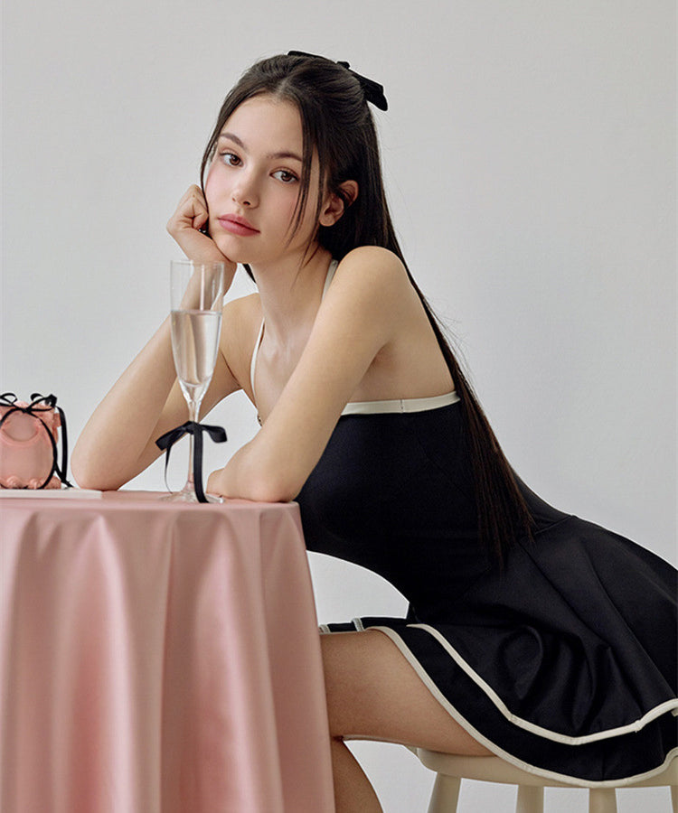 水着ビキニワンピースAライン体型カバー露出控え着痩せ気質フラワーカワセクシー XH7-DP-A32814