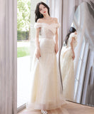 ロングドレス キラキラ 誕生日 パーティードレス お姫様 演奏会 宴会 XH2-BYLF77