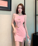 【4色】ミニドレス キャバドレス 谷間魅せ 指名 セクシー 肌見せ 男心を誘う XH2-DD4937