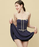 水着ビキニワンピースAライン体型カバー露出控え着痩せ気質フラワーカワセクシー XH7-DP-A31753