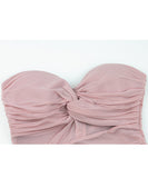 【3色】ミニドレス キャバドレス ベアトップ セクシー キラキラ チュール パーティー 指名 ナイトクラブ XH2-YM8852