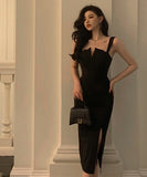 膝丈ドレス キャバドレス エレガント 気質 谷間魅せ 指名 セクシー XH2-DD3848