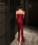 ロングドレス キラキラ キャバドレス ナイトクラブ パーティー セクシー 誕生日 パーティー XH2-CD4-530-91790650