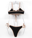 ビキニ セクシー 谷間露出 お洒落 ビーチ INS話題 hot girl 水着 YH7-CF2893