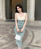 【2色】膝丈ドレス キャバドレス セクシー エレガント 気質 お洒落 XH2-ZED889619GT347