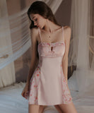 セクシー ルームウェア パット付き パジャマ レース 花柄 XH8-GR4946