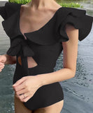 【3色】ビキニ 水着 モノキニ 温泉 旅行 フリル セクシー 大人可愛い XH7-GM-adn006