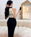 膝丈ドレス キャバドレス 着瘦せ 通勤 エレガント 気質 XH2-LQE2062H418T