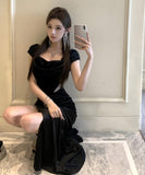 ロングドレス ナイトドレス 宴会 エレガント 谷間見せ セクシー スリート キャバクラ 指名 気質 XH2-ZED889149DXH343B