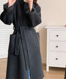 【4色】カシミヤ コート チェスターコート 高品質 オーバーサイズ ウール XH2-ZDM2309