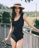 ビキニ モノキニ 水着 新作 ワンショルダー フリル カワセクシー 温泉 XH7-FH-SHE