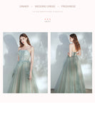 手作り ロングドレス キラキラ ベアトップ 華奢感 セクシー エレガント 宴会 演奏会 誕生日 party XH2-YXG-289