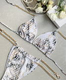 ビキニ セクシー 水着 モノキニ チェーン 三角ビキニ XH7-DP-A31601