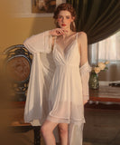 2点セット【4色】パジャマ ルームウェア セクシー Vネック 肌見せ レース XH8-GR2133