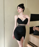 【3色】ミニドレスキャバドレスセクシー谷間見せ指名ナイトクラブ XH2-DD5939