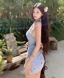 水着 ビキニ ホルターネック セクシー ワンピース モノキニ 旅行 ビーチ 海 XH7-DP-A33995