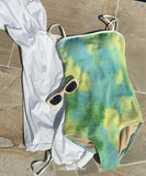 【2点セット】ビキニ モノキニ ワンピース ホルターネック セクシー 海辺 おしゃれ感 水着 着痩せ hot girl ビーチ　XH2-CF-AD1661