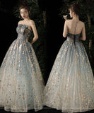 ナイトドレス 宴会 ロングドレス ベアトップ お姫様 誕生日 パーティー 演奏会 XH2-YAHS106