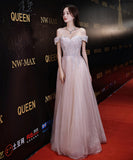 バースデーロングドレス 宴会 パーティー 演奏会 オフショルダーフ キラキラ XH2-YWL4/17