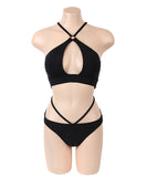 【2色】ビキニ モノキニ 水着 セクシー 谷間露出 ビーチ 着痩せ 温泉 YH7-FH-2YI