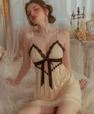 【2点セット】パジャマ カワセクシー ルームウェア レース リボン ロマンティック風XH8-GR3262