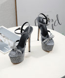 ハイヒール 美足効果 リボン セクシー 宴会 エレガント 気質 大人可愛い XH5-XL-MY-9966-216