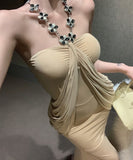 ロングドレスホルターネックセクシーエレガントタイトドレス気質ギリシャの女神XH2-XKD-D355-5959-Nov10