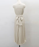 【2色】ロングドレス エレガント Vネック 美足効果 気質 袖付き XH2-ZED881315E439