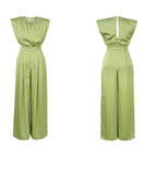 手作り ワイドパンツ エレガント キラキラ 高級感 着痩せ おしゃれ XH2-JY50111