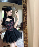 キャバドレス ミニドレス オフショルダー セクシー 花柄 着痩せ 名媛風 YH2-ZED882273DXH437