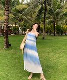 サンドレス 海辺 ロングドレス 着瘦せ 旅行 大人可愛い レディース XH2-XHY919283