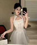 【2色】ミニドレス Aライン おしゃれ セクシー 着痩せ XH2-DD6128