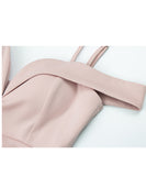 【3色】ミニドレス キャバドレス オフショルダー セクシー キラキラ チュール パーティー 指名 ナイトクラブ XH2-YM8856