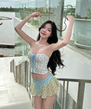 【2色】ビキニ 水着 ワンピース セクシー ガーリー 小胸さん ビーチ 海 温泉 XH7-YQ-HHQB95SNLL