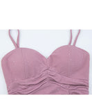 【4色】ミニドレス キャバドレス キャミワンピ セクシー キラキラ チュール パーティー 指名 ナイトクラブ XH2-YM8862