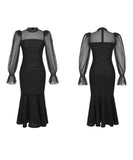 手作り 膝丈ドレス partyドレス チュール キラキラ エレガント 宴会 マーメイドドレス XH2-JY20760