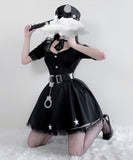 【5点セット】ハロウィンコスプレポリス 制服セクシー谷間魅せ XH2-XJ1026