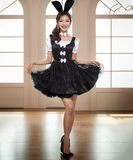 【コスプレ3点セット】メイド 体型カバー フレアスカートデザイン ペアガーリー バニーガール XH2-KQT8672