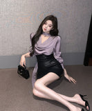 ミニドレス キャバドレス 気質 通勤 エレガント 女子力 セクシー XH2-XKD-D355-5920-Oct12